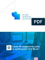 Brochure - Preparación para la certificación CFA Nivel I