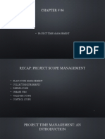 Chapter # 06: - Project Time Management