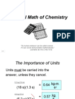 Essential Math of Chemistry