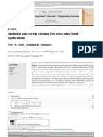 Multislot Microstrip Antenna For Ultra-Wide Band Applications