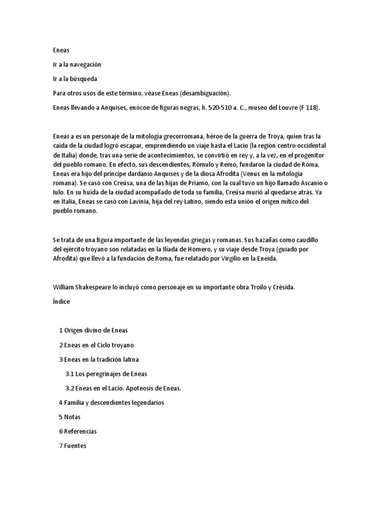 Eneas PDF Eneas Ilíada
