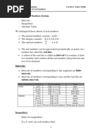 Math First Course