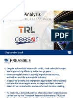 Accident Analysis: Prepared by TRL, CEESAR, ACEA