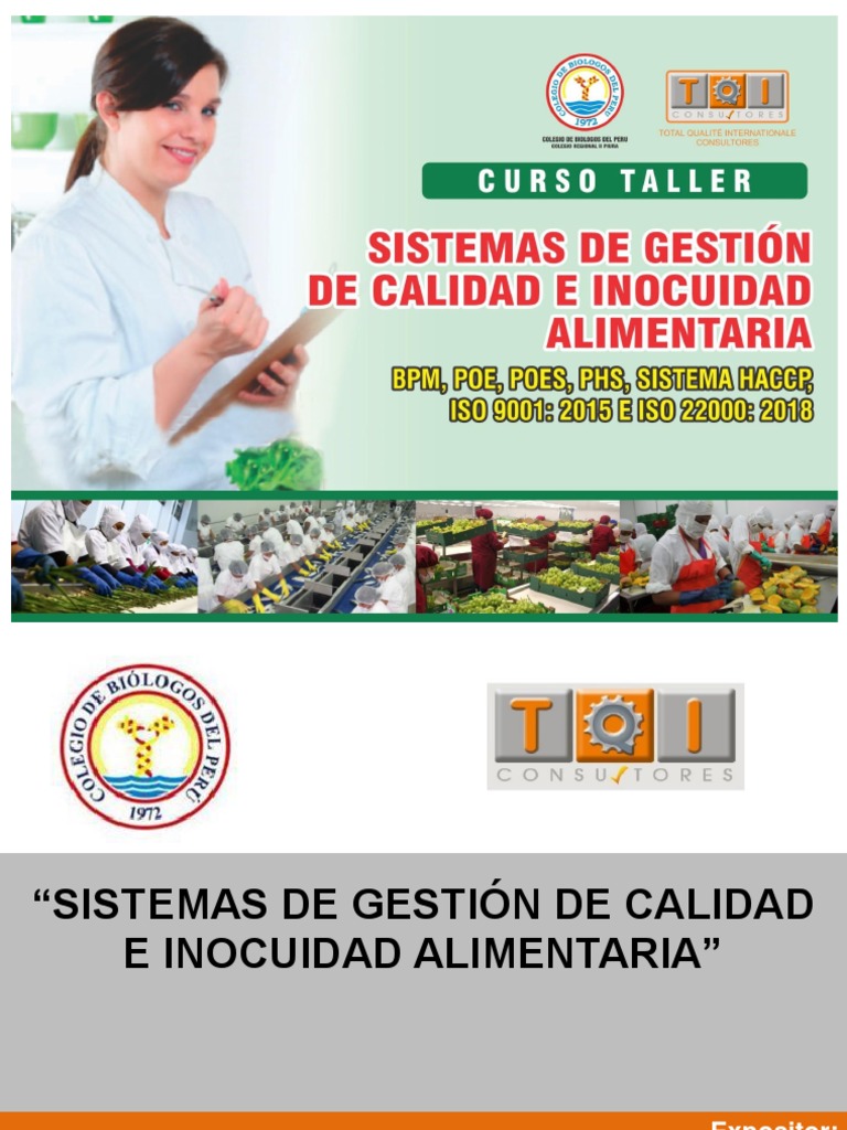 Gestión de Calidad e Inocuidad Alimentaria | PDF | Análisis de Riesgo y ...