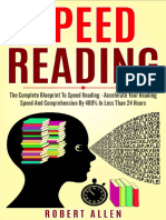 SPEED READING The Complete Blueprint To Speed Reading - Accelerate Your Read PDF