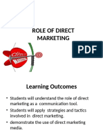 Direct Marketing and Its Role