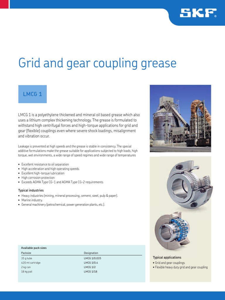 Grid and Gear Coupling Grease LMCG 1 Download Free PDF Materials