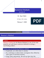 Numerical Analysis: Lecture-4