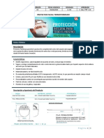 Ficha Técnica de Protector Facial