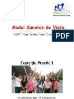 Modul Sanatos de Viata: CSPT "Tineri Pentru Tineri"