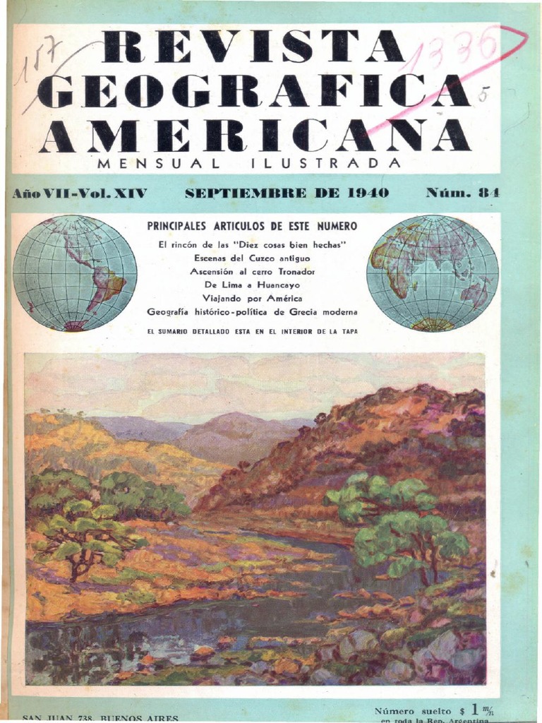 (J. Imbelloni, 1940, Revista Geográfica Americana, Vol XIV, 84