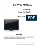 Model No. HL22R1: Color TV