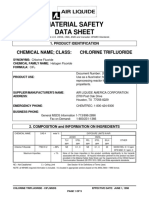 Material Safety Data Sheet: Chemical Name Class: Chlorine Trifluoride