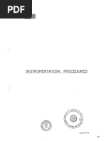 instrumentation procedures