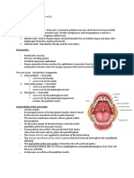 Oral Cavity - Lateral Walls + C.S.