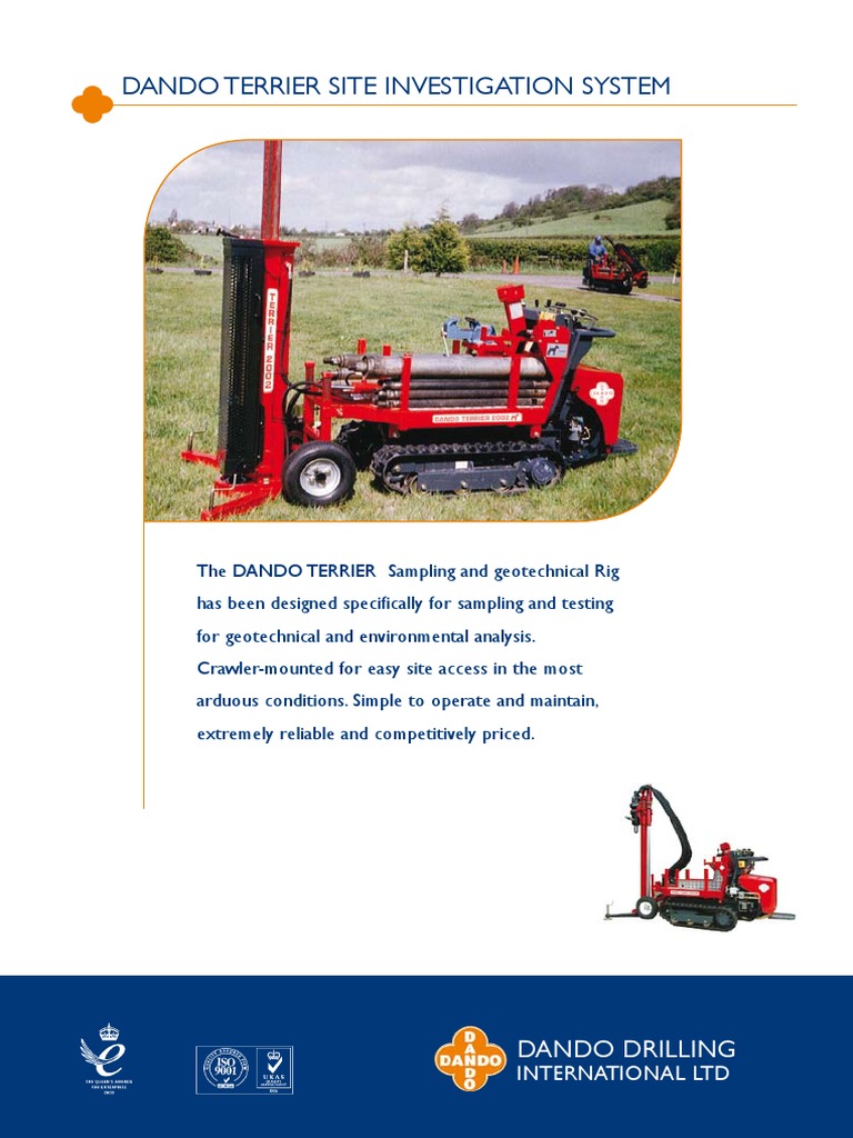 Dando Terrier Geotechnical Drilling Rig | PDF | Drilling Rig ...