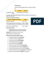 Past Perfect Tense Excercise N°2