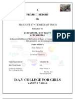 D.A.V College For Girls: Product Statergies of FMCG