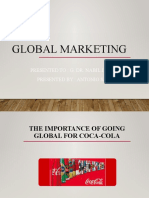 Global Marketing: Presented To: G. Dr. Nabil Jawad Presented By: Antonio Safi