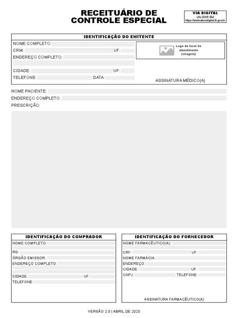 Receituario Controle Especial PDF | PDF | Farmacêutico | Farmácia