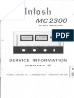 Mcintosh mc2300 SM PDF