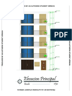 Elevacion Principal: Escala 1/50