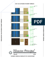 Elevacion Principal: Escala 1/50