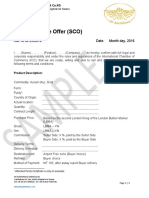 Soft Corporate Offer (SCO) : Ref: KHG 25/2016 Date: Month Day, 2016