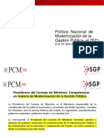 1. Modenización de la Gestión Pública