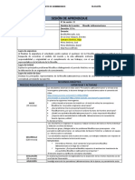 Sesión de Aprendizaje: Secuencia Didáctica Proceso Pedagógico Estrategia Y Actividad