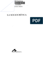 La Sociocrítica, Edmond Cros. Libro