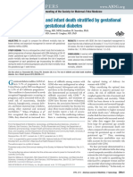 Riesgo de Muerte Fetal y Neonatal en Diabetes Gestacional PDF