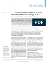 Reviews: Gestational Diabetes Mellitus: Does An Effective Prevention Strategy Exist?