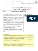 The International Trauma Questionnaire: Development of A Self-Report Measure of ICD-11 PTSD and Complex PTSD