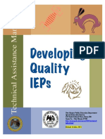 Developing Quality IEPs