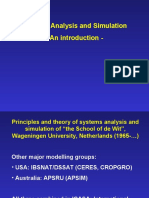 Systems Analysis and Simulation - An Introduction