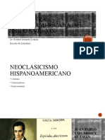 Literatura Hispanomaericana del siglo XVIII-XIX  Clase Neoclasicismo