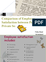 Comparison of Employee Satisfaction Between Public and Private Sector
