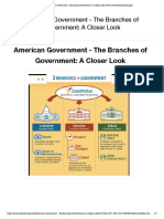 American Government - Branches of Government A Closer Look Fourth Grade Reading Passage