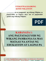 ANG PAGTATAGUYOD NG WIKANG PAMBANSA SA MAS MATAAS NA ANTAS NG EDUKASYON AT LAGPAS PA Mula Sa May-Ari Nito