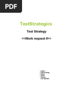 Test Strategy Template