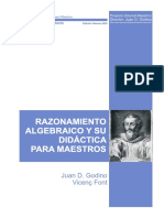 Godino - Razonamiento Algebraico