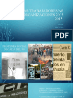 Trabajadores y organizaciones 2003 2015