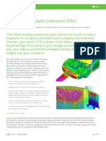 Creo Flow Analysis Extension (FAE) : Data Sheet
