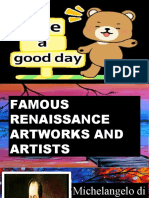 PPT Famous Renaissance  Artwork and Artists