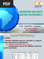 ASME VIII Div. 1 - 6 Pressure Testing