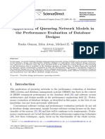 Application of Queueing Network Models in The Performance Evaluation of Database Designs