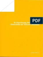 El Significado Político de Las Elecciones de 1978 en Colombia - Rodrigo Losada Lora