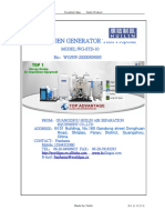 PSA Oxygen Generator Tech-Proposal WG-STD-10