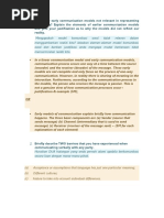 Our Reality? Explain The Elements of Earlier Communication Models and Give Your Justification As To Why The Models Did Not Reflect Our Reality